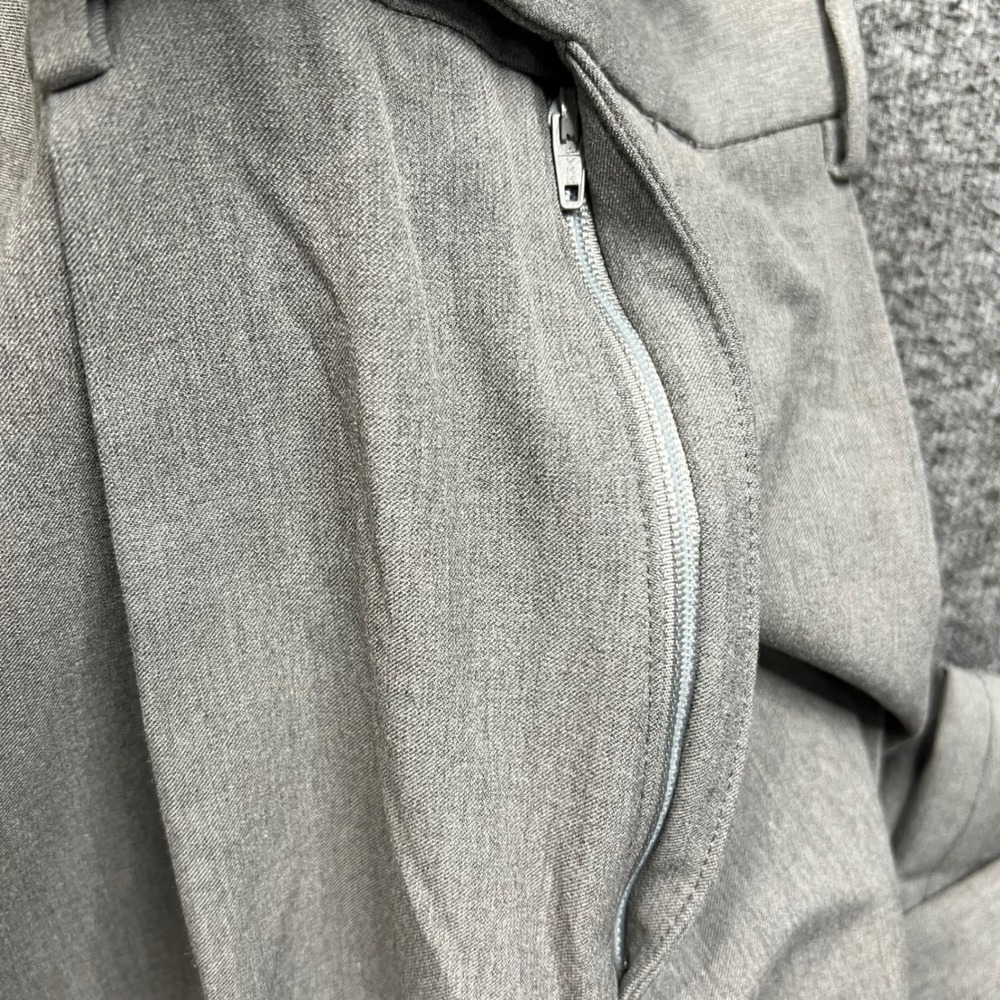 Dockers Dress Pants Mens 36x29 Gray proStyle Relaxed Fit Pleated Cuffed 40509465 - Picture 10 of 16